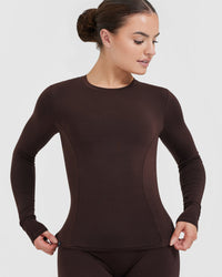 Mellow Soft Long Sleeve Top | 70% Cocoa