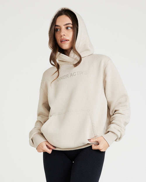 Oner Modal Classic Lounge Oversized Hoodie | Sand
