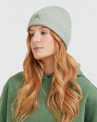 Ribbed Beanie | Tea Green