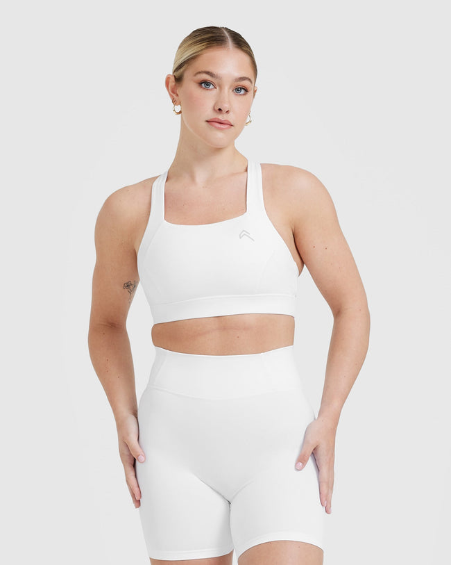 Sportjock Super Cotton Sport Bra - White - XL, white( ) : : Fashion