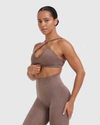 Timeless Strappy Bralette | Cool Brown