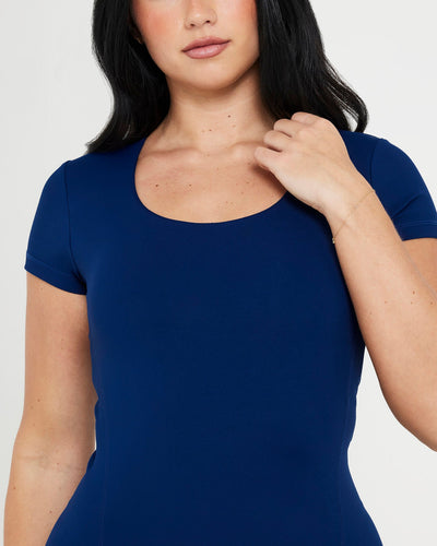 Navy Blue Nantucket Sexy Short Sleeve T Shirt Bodysuits Women