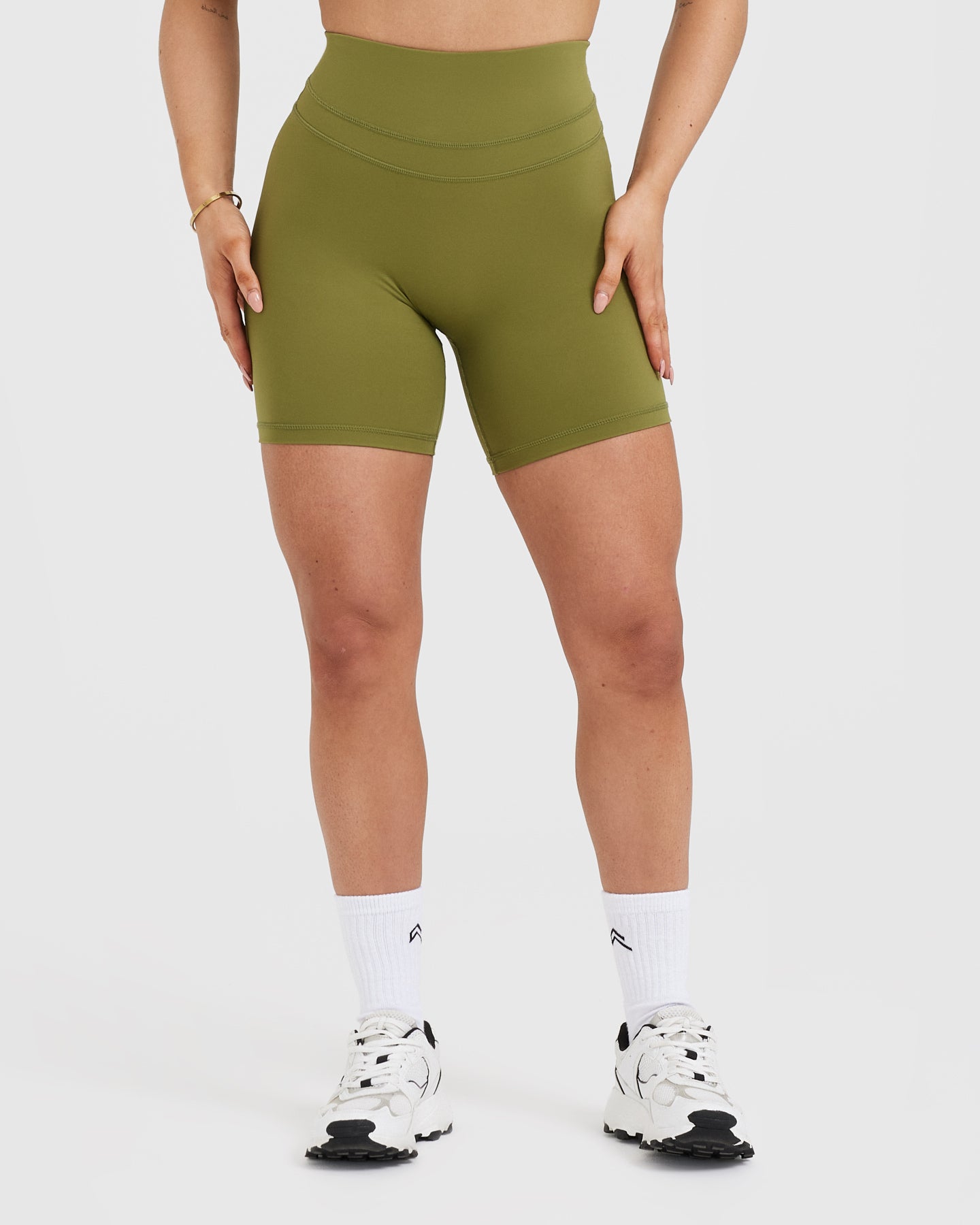 Unified High Waisted Shorts - Olive Green | Oner Active EU