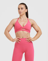 Unified Twist Sports Bra | Velvet Pink